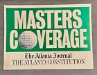 ATLANTA JOURNAL / CONSTITUTION MASTERS AUGUSTA NATIONAL Golf Advertising Sign