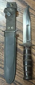 Original Ww2 Navy Ka-bar Knife & Scabbard