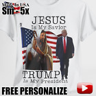 Jesus Is My Savior Trump Is My President T-Shirt White Trump 2024 T-Shirt Trump