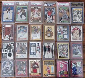 New ListingPREMIUM 750+ CARD NFL NBA MLB PSA GRADED AUTO PATCH #d ROOKIE COLLECTION LOT RC