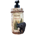 Black Bear Figurine Liquid Soap Pump Dispenser ESCAPE IN NATURE Vintage