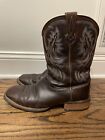 Ariat Cowboy Boots Western Quickdraw Mens Brown Leather Size 11 D 10006714