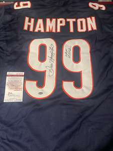 New ListingDan Hampton Autographed Custom Jersey Chicago Bears JSA