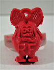 Vintage Rat Fink Ring Ed Roth Gumball Prize Vending Toys Old Store Stock Red
