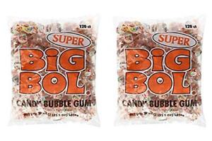 Albert's SUPER SIZE BIG BOL Candy Bubble Gum 120 count (2 Pack)