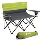 VILLEY Double Camping Chair, Extra Wide Loveseat Heavy Duty Padded Camping Couch