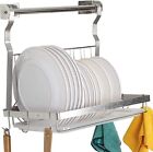 Hanging Dish Drying Rack Stainless Steel Sink Kitchen Hanging Holder Shelf Count