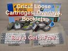🔥 Cricut Loose Replacement Cartridges, Overlays, Booklets 🔥Buy 4 get 1 FREE 🔥