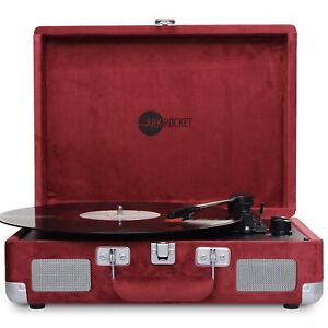 Curiosity Bluetooth Record Player Retro Suitcase 3speed Vinyl Turntable With Bui
