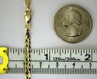 10K Solid Gold Cuban Link Chain Necklace Bracelet for Men Women 2mm~14mm 7