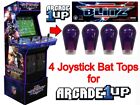 Arcade1up NFL Blitz - 4 Translucent Joystick Bat Tops (Purple)