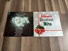 Christmas Lot 2 LP Records Greatest Hits Santa's Hits