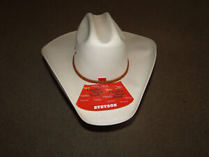 STETSON 81 NATURAL COWBOY HAT SIZE 6 3/4 DISPLAY MODEL PREOWNED BEIGE COLOR
