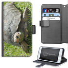 Tortoise Phone Case;PU Leather Wallet Flip Case;Cover For Samsung;Apple;Sony