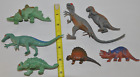 7x Vintage 1980'S Imperial TOY DINOSAURS MADE IN HONG KONG