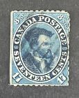 New ListingCanada 1859. 17c Blue Stamp (VFU)