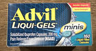 Advil Liqui Gels Minis Ibuprofen Pain/Fever Reducer 160 Capsules Exp 5/2024+