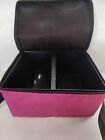 Vintage STARITE 30 CD Disc Carry Case Pink Zippered Storage Tote