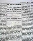 BATTLE OF MILL SPRINGS Kentucky KY & Colored Soldiers Civil War 1862 Newspaper