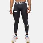 Athletic Compression Tights (Black) - For Basketball, Football & Lacrosse