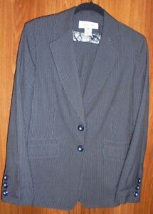 JONES NEW YORK SUIT 2pc Pants Suit Size 10 Business Lined Jacket