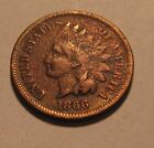 1866 Indian Head Cent Penny - Fine Detail - 34SA