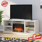 Versatile Electric Fireplace TV Stand Home Entertainment Open Shelve TV Up 55