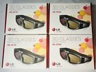 LG AG-S110 3D Active Shutter Glasses x 4 Pairs BNIB