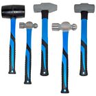 5 Piece Hammer Set - Includes Rubber Mallet, Sledge, Cross Pein, and Ball Pein