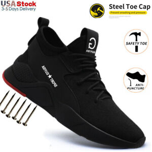 Mens Roofing Shoes Safety Shoes Work Boots Size Sneaker Steel Toe Indestructible
