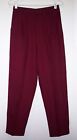 Women's Briggs New York Burgundy Dress Pants Size 8