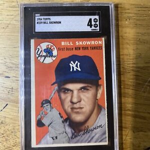 1954 Topps #239 Bill Skowron (Rookie Card) SGC 4 VG-EX  NY Yankees
