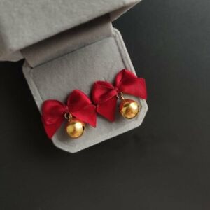 Fashion Red Flower Heart Zircon Earrings Stud Wedding Party Drop Dangle Jewelry