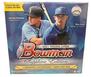 New Listing2021 Bowman Baseball Sapphire Edition Hobby Box Sealed