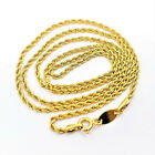 Genuine 22K Gold Rope Chain Necklace 22
