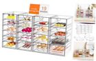 Acrylic Makeup Organizer with 4 Pack Clear Storage Drawers, Bathroom 19 Drawers
