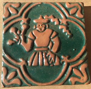 Arts & Crafts Moravian Art Pottery Zodiac Tile