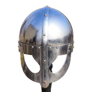Handmade Norman Viking Norse Helmet - Medieval LARP Armor Replica ICA-HLMT-030