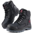 EH Safety Non-Slip Puncture-Proof Work Boots for Men with Zippers