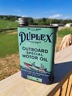 Vintage 1940's-1950's Duplex Outboard Special Motor Oil Can 1 Quart