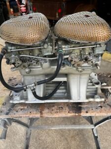 Edelbrock SBC Chevy TR1Y Tunnel Ram Intake Manifold 2-Holley 450 Carburetors