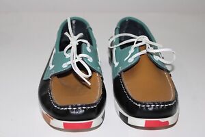 Aagoola Men's Loafer 10.5 Multicolored Boat Loafer Shoes