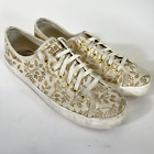 Keds X Rifle Paper Co. Womens Queen Anne Sneakers Shoes White Beige WF57767 7.5M