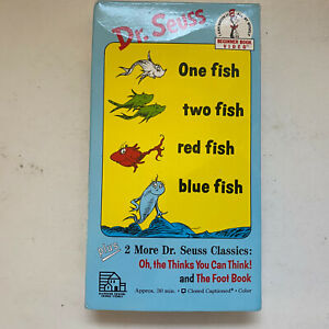 Dr Seuss One Fish Two Fish Red Fish Blue Fish VHS 1994