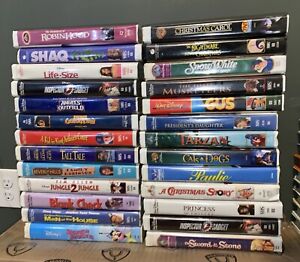 Lot of 26 Walt Disney Classics & Masterpieces VHS Movies Teen Family