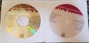 2 CDG KARAOKE DISCS OUTLAW COUNTRY JIM REEVES/HANK WILLIAMS JR CD+G set CDs cd