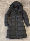 Patagonia Hooded Long Puffer Jacket Women XS Black Soft Warm Comfy