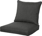 QILLOWAY Outdoor/Indoor Deep Seat Cushions for Patio Furniture, Lawn Chair All W