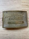 Vintage Wells Fargo Express Sutter Creek California Belt Buckle Brass tone Metal