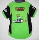 DOG ZONE Danica Patrick NASCAR Green/Black Dog Sports Jersey GO DADDY Pet Shirt